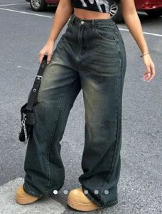 Blue Extra Wide Leg Jeans