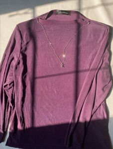 Purple Long Sleeve Top