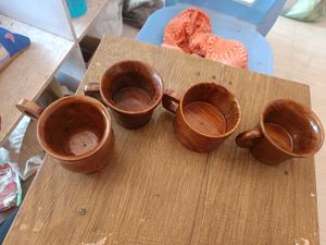 Wooden Mug Set