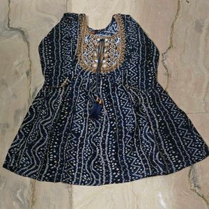 Peplum Kurta with embroidery design n sharara