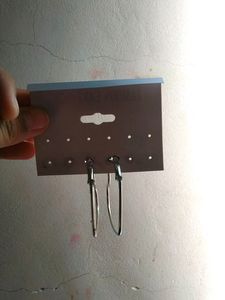 Silver Heart Shaped Hoops