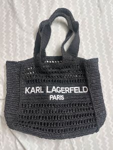Authentic Karl Lagerfeld ANTIBES STRAW TOTE