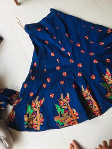 Blue Color Lhenga Choli