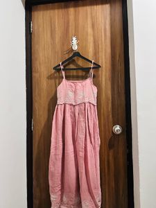 Pink Embroidered Sundress