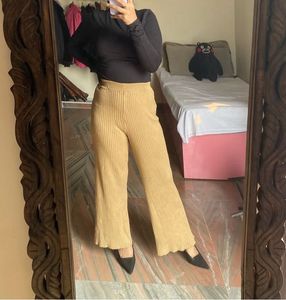 Tan Flared Pants