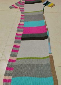 Colorful Knit Dress