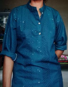 Stylish Blue Kurta