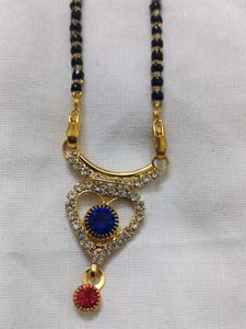 Mangalsutra with Blue Stone
