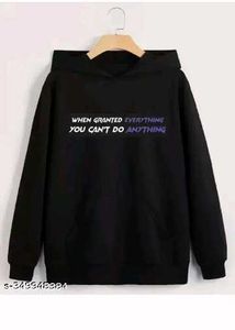 Black Graphic Hoodie