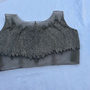havey embellished padded Top