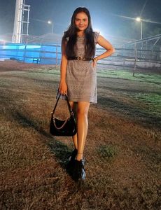 Blue Embroidered Dress