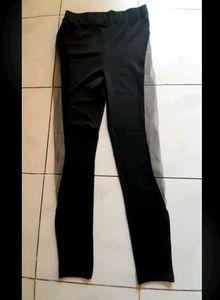 Black Gym Tights With Mesh Insert