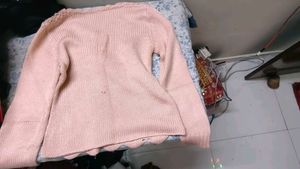 Corset Baby Pink And Purple Argyle Knit Polo Top