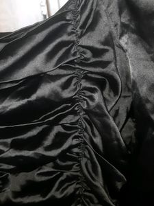 Imported Black Satin Top