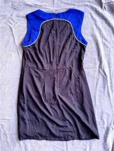 Blue Straight Fit Mini Dress