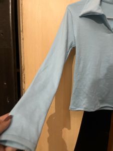 Light Blue Long Sleeve Top