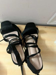 Tie Up Ankle Heels