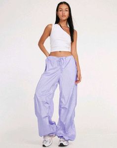 Trendy Lavender Wide Leg Pants