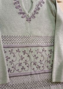 pashmina with kashmiri work ,sweat sweater