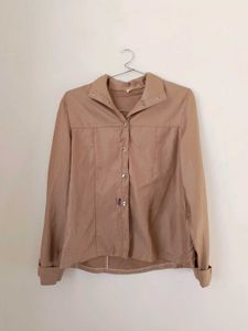 Branded Beige Jacket Top.