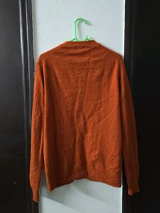 Uniqlo Orange Cardigan fits M/L
