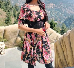 Floral Print Mini Dress