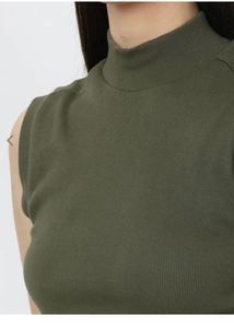 Olive Green Open Back Dress