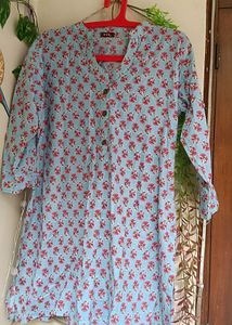 Floral Print Tunic Top