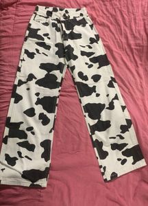 Cow Print Stylish Jeans