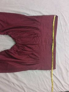 Elegant  kashmiri warm Maroon Embroidered pajami S