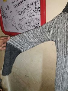 Gray Knit Sweater