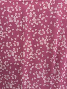 Pink Floral Midi Dress