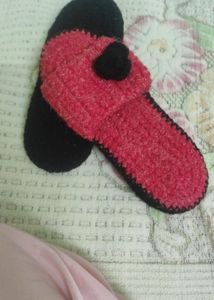 Cute Red crochet Slippers