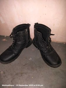 Shoe Island ® Leatherette Tan Black Edition Zipper