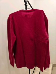 Burgundy Sweater Cashemere Fabric