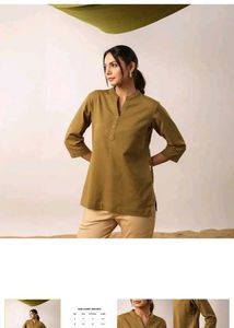 Elegant Olive Green Tunic