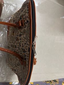 Tribal print leather Ethnic Handbag