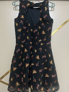 Floral Black Dress