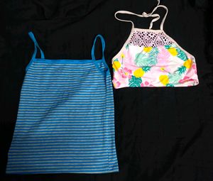 Combo Of Two Tank Tops 🌸☁️