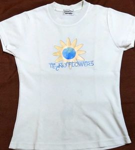 A White coloured T-shirt