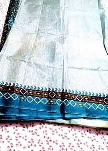 new Elegant Blue Patola Saree