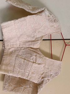 Teal Embellished Saree With Blouse