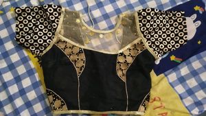New Black And Golden Blouse