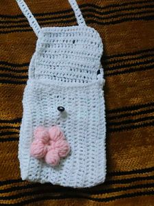 Crochet Flower Pouch