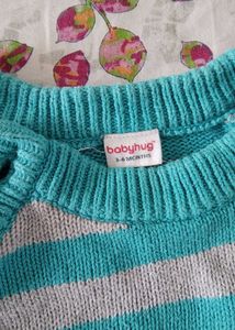 Sweater And Cap For 3-6months Baby