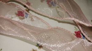 Pink Organza Hair Bow