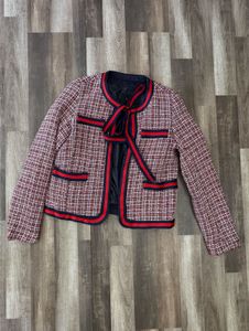Tweed Jacket with Bow