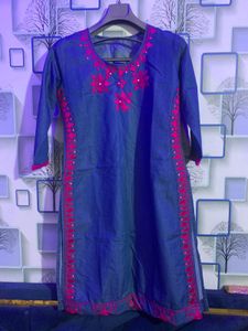 Denim Kurta