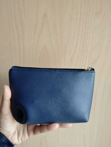 Navy 'Try Love Repeat' Pouch