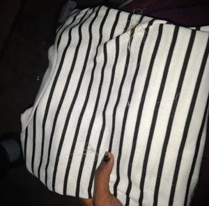 Striped Cropped Sweatshirt